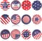 120 PCS 4th of July paper plates American Flag Patriotic 7 inch Plates Paper Plates Independence Day Red White Blue Holiday Party Tableware Decorations